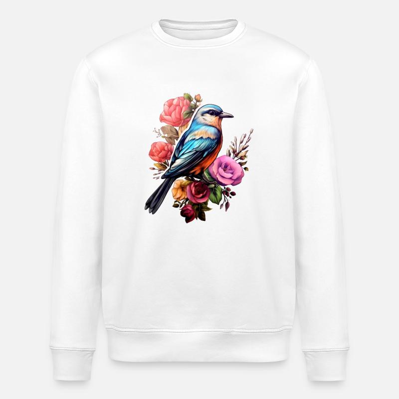 Vogel Ästhetik - Stanley/Stella Unisex Bio-Sweatshirt ROLLER - Weiß