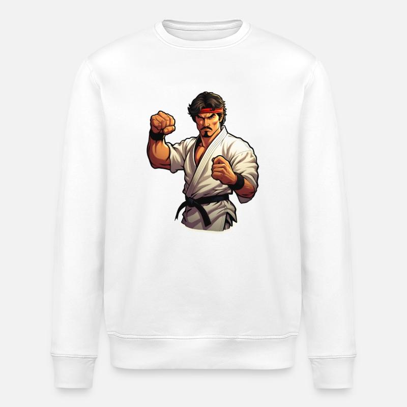 Karaté Combattant - Sweat bio ROLLER Stanley/Stella Unisexe - blanc