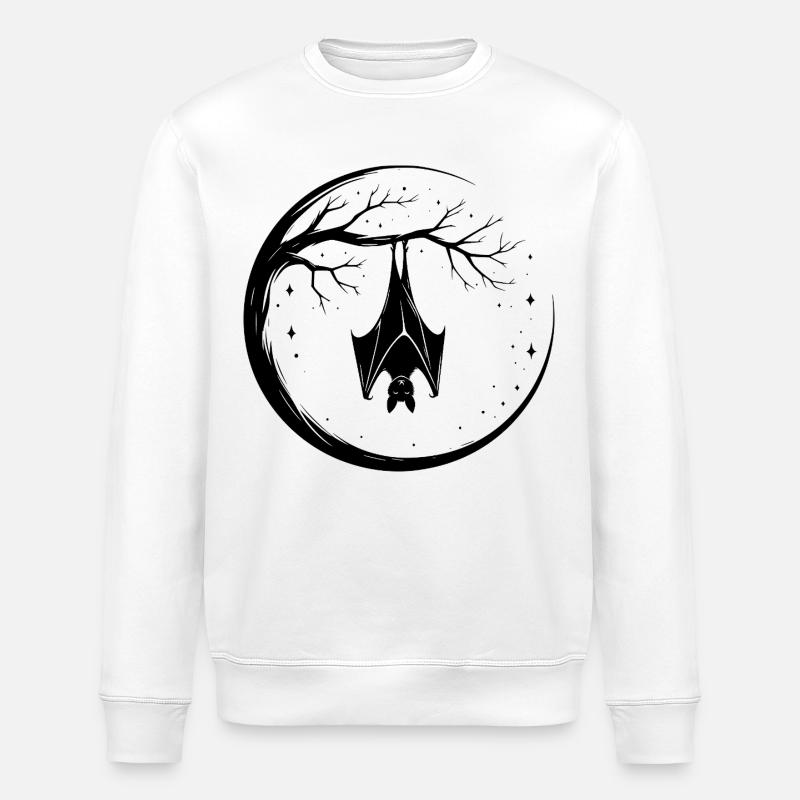 Fledermaus - Stanley/Stella Unisex Bio-Sweatshirt ROLLER - Weiß