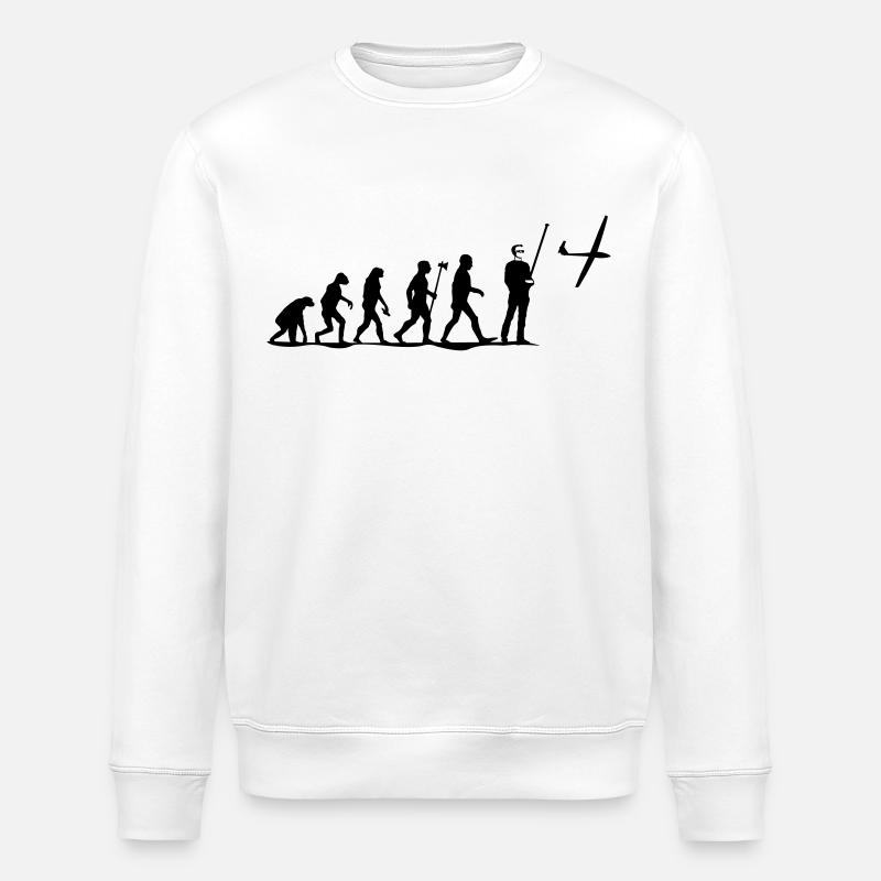 evolution rc pilot - Stanley/Stella ROLLER Unisex Organic Sweatshirt - white