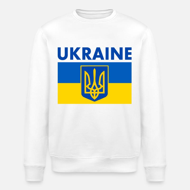 Ukraine - Stanley/Stella Unisex Bio-Sweatshirt ROLLER - Weiß