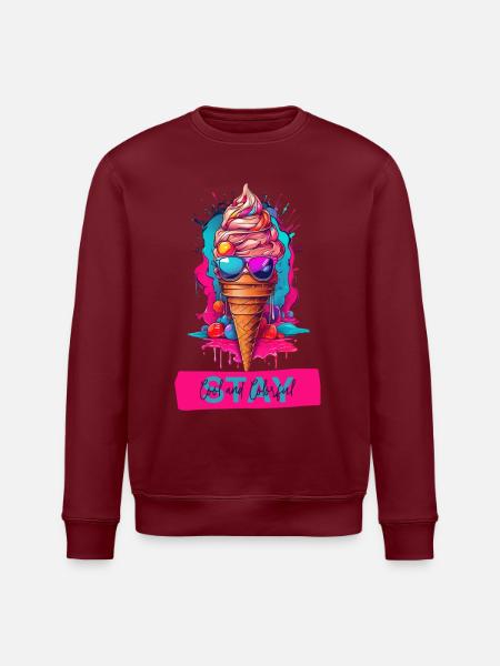 Radiant Delight - Helles Eis - Stanley/Stella Unisex Bio-Sweatshirt ROLLER - Weiß