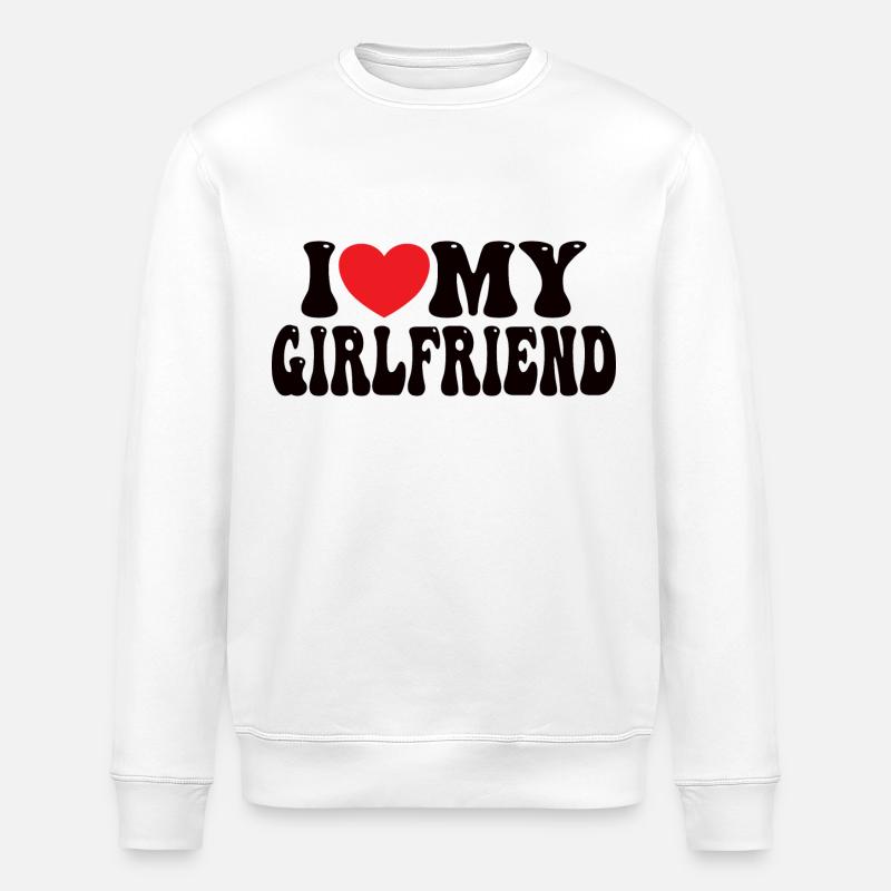 J’aime ma petite amie - Sweat bio ROLLER Stanley/Stella Unisexe - blanc