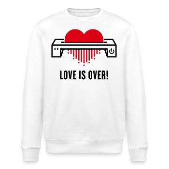 L’amour est fini ! (Amour / Séparation / Divorce) - Sweat bio ROLLER Stanley/Stella Unisexe - blanc - Devant - Nik (191cm)