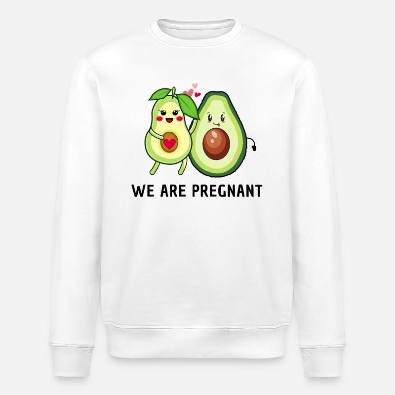 nous sommes enceintes - Avocado Parents - Sweat bio ROLLER Stanley/Stella Unisexe - blanc