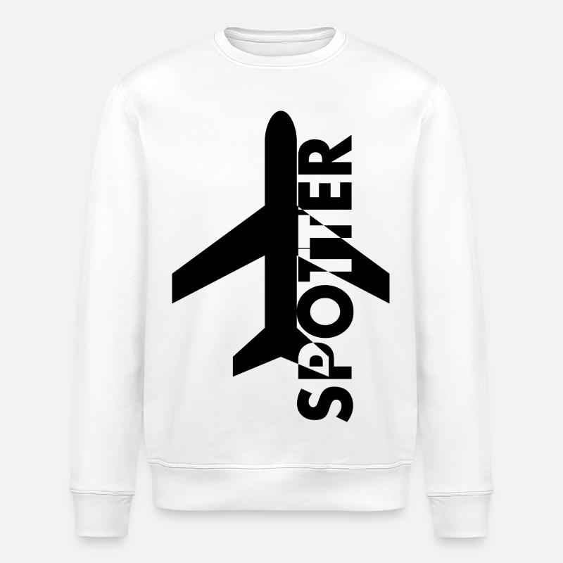 Planespotter - Stanley/Stella Unisex Bio-Sweatshirt ROLLER - Weiß
