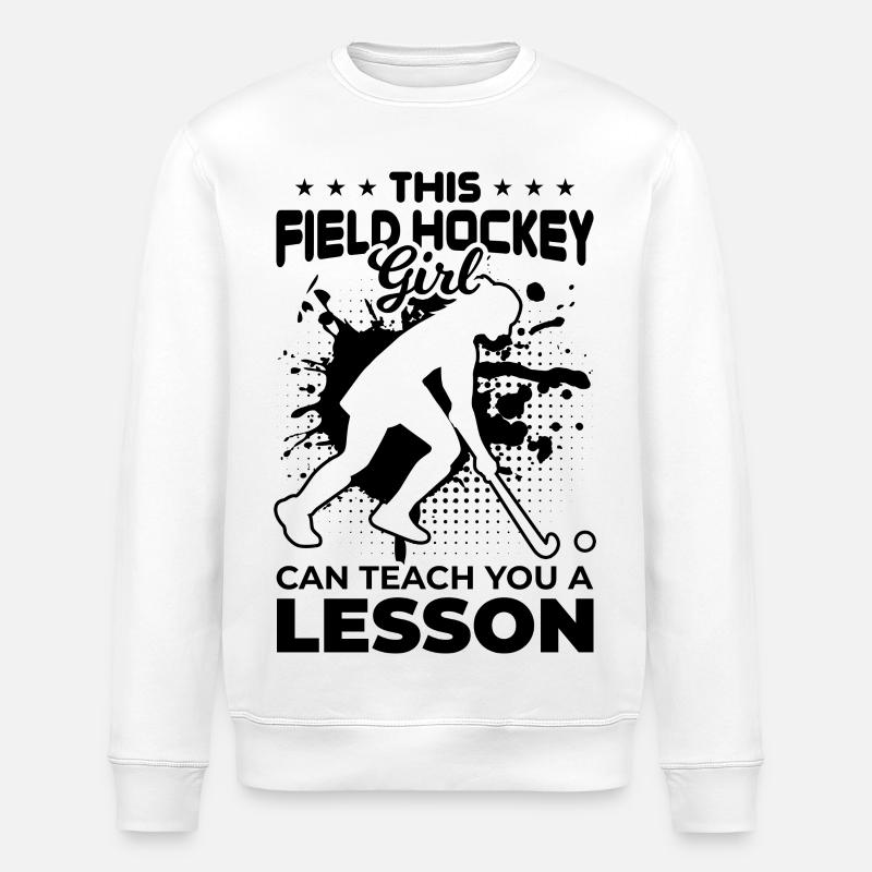 Feldhockey Mädchen - Stanley/Stella Unisex Bio-Sweatshirt ROLLER - Weiß