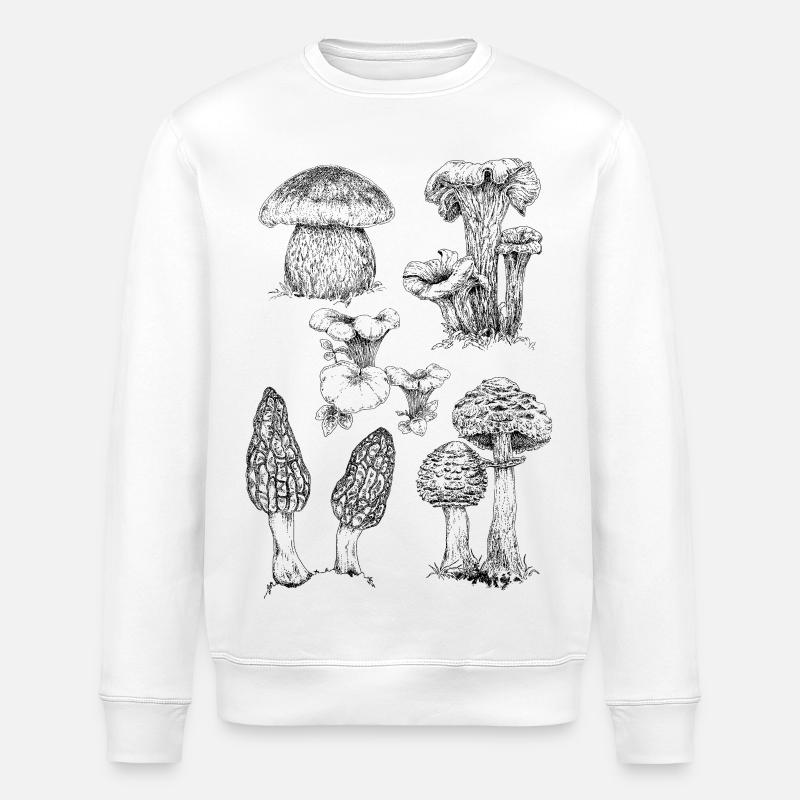 Champignons - Stanley/Stella Unisex Bio-Sweatshirt ROLLER - Weiß