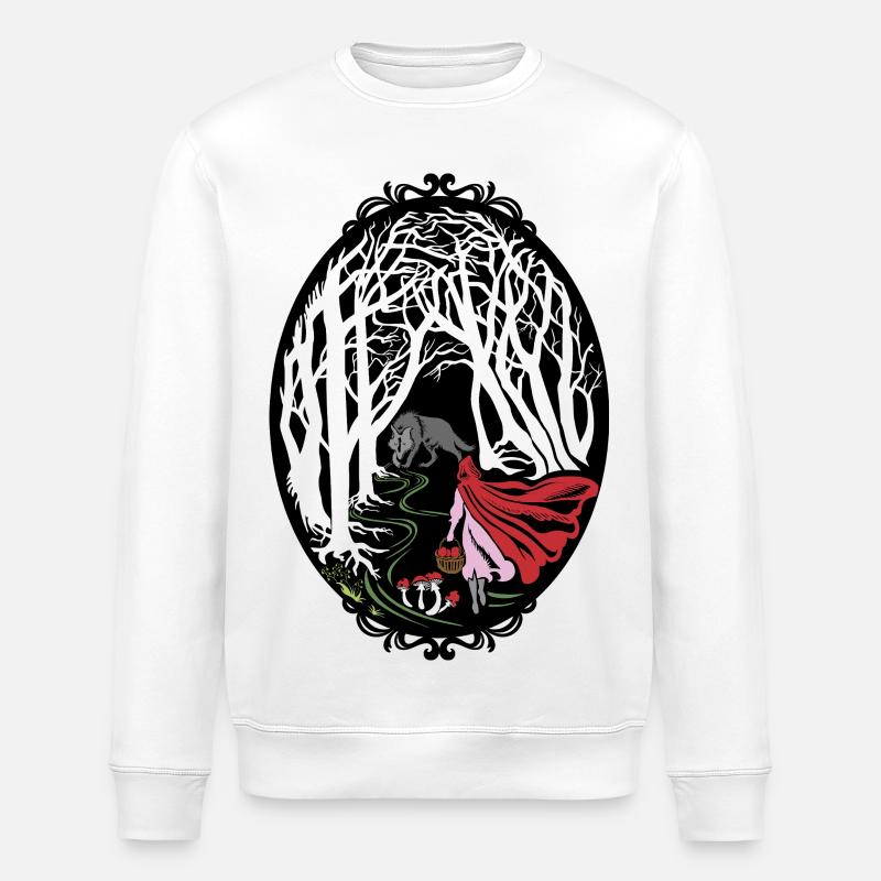 Rotkäppchen Red riding hood - Stanley/Stella Unisex Bio-Sweatshirt ROLLER - Weiß