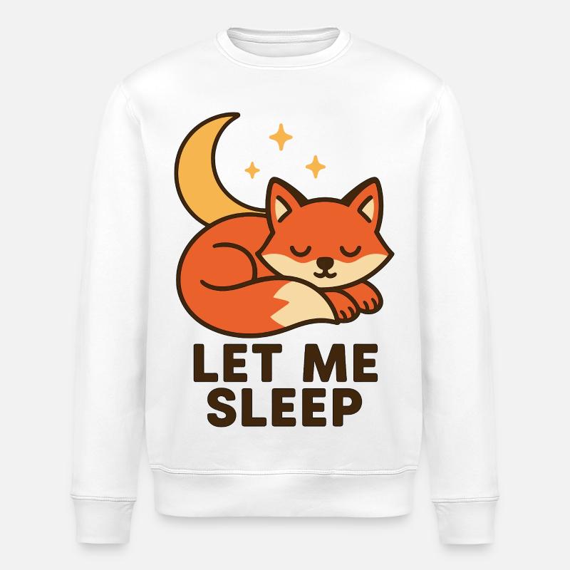 Laisse-moi dormir - Sweat bio ROLLER Stanley/Stella Unisexe - blanc