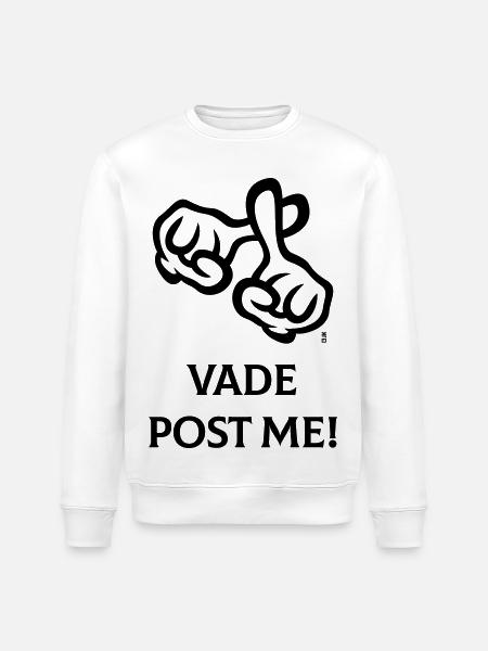 Vade Opublikuj mnie! (Krzyż / Biblia / Religia / 1C) - Ekologiczna bluza typu unisex Stanley/Stella ROLLER - biały