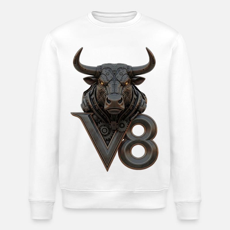 V8 - Stanley/Stella ROLLER Unisex Organic Sweatshirt - white