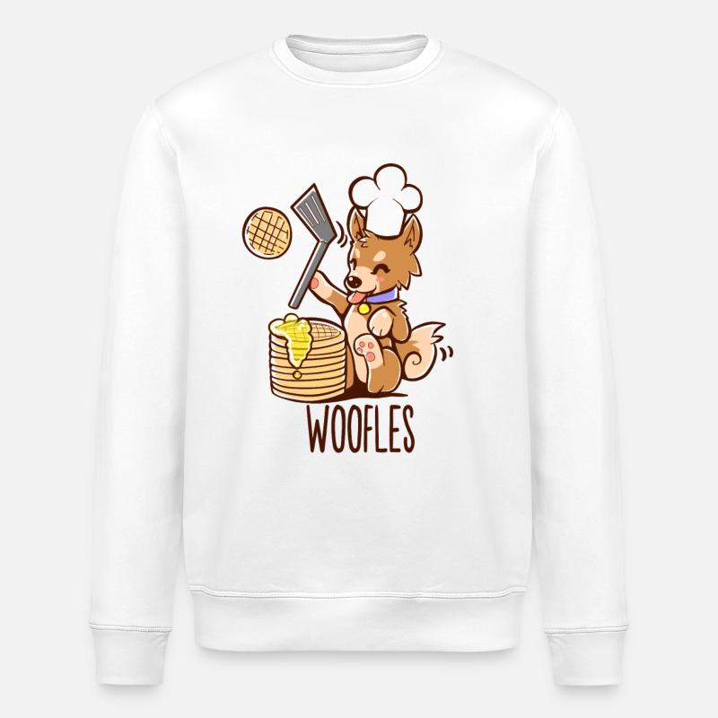 Ich mache Woofle - Stanley/Stella Unisex Bio-Sweatshirt ROLLER - Weiß