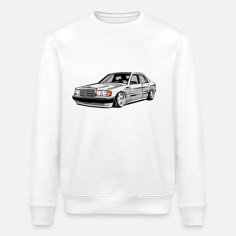 W201 E190 tuning car - Stanley/Stella Unisex Bio-Sweatshirt ROLLER - Weiß