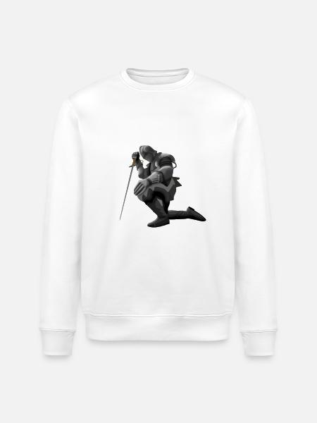 kniender Ritter - Stanley/Stella Unisex Bio-Sweatshirt ROLLER - Weiß