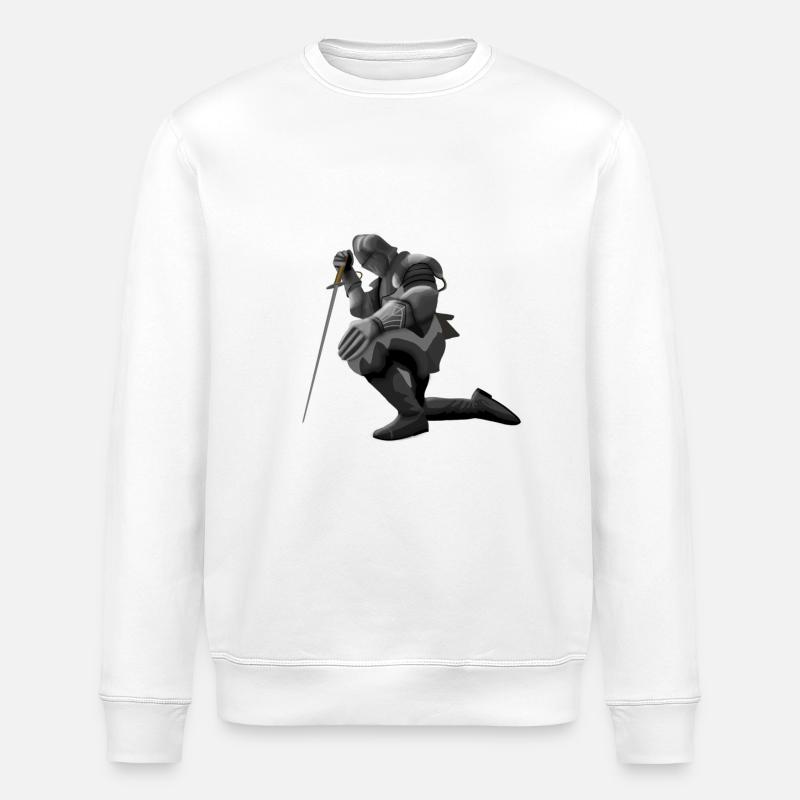 kniender Ritter - Stanley/Stella Unisex Bio-Sweatshirt ROLLER - Weiß