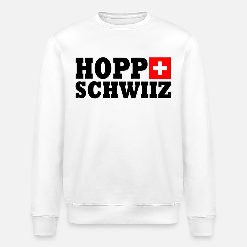Hopp schwiiz - Stanley/Stella Unisex Bio-Sweatshirt ROLLER - Weiß