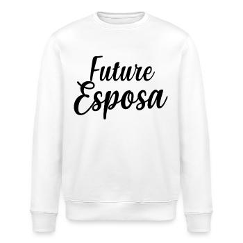 Zukünftige Esposa Verlobung Brautdusche Hochzeit - Stanley/Stella Unisex Bio-Sweatshirt ROLLER - Weiß - Vorne - Nik (191cm)