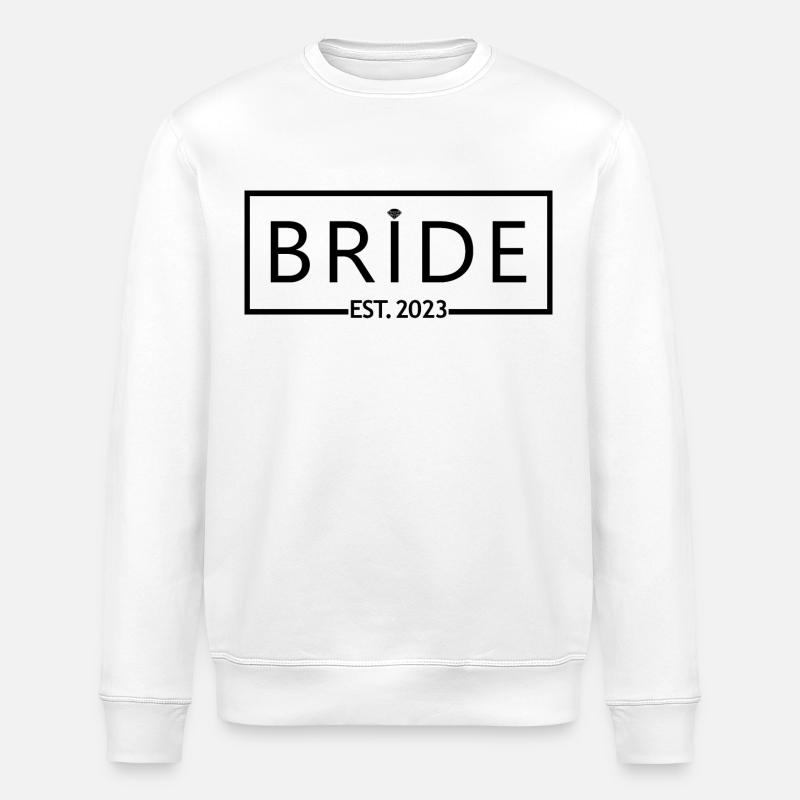2023 Fiançailles Mariage Douche nuptiale - Sweat bio ROLLER Stanley/Stella Unisexe - blanc