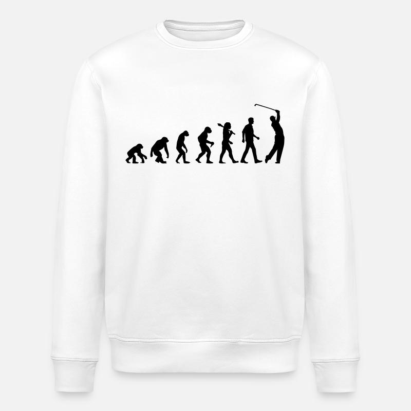 Evolution Of Golf - Stanley/Stella Unisex Bio-Sweatshirt ROLLER - Weiß