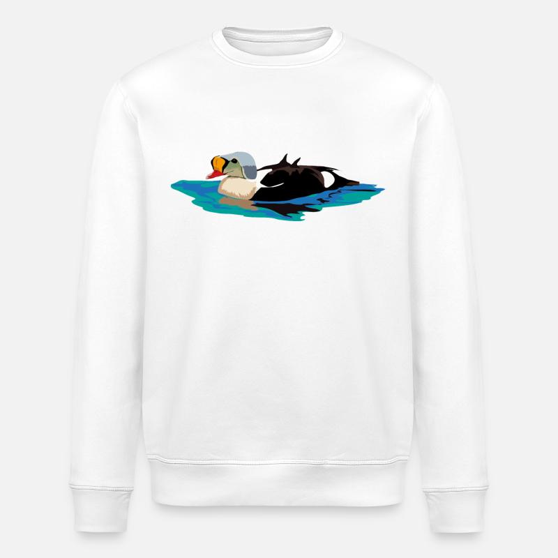 Prachteiderente - Stanley/Stella Unisex Bio-Sweatshirt ROLLER - Weiß