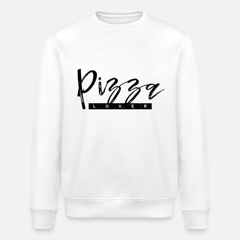 Pizza lover - Stanley/Stella ROLLER Unisex Organic Sweatshirt - white