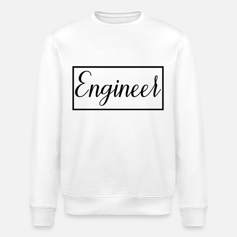 Engineer Proud Graduated Engineering Student - Stanley/Stella ROLLER Unisex Organic Sweatshirt - white
