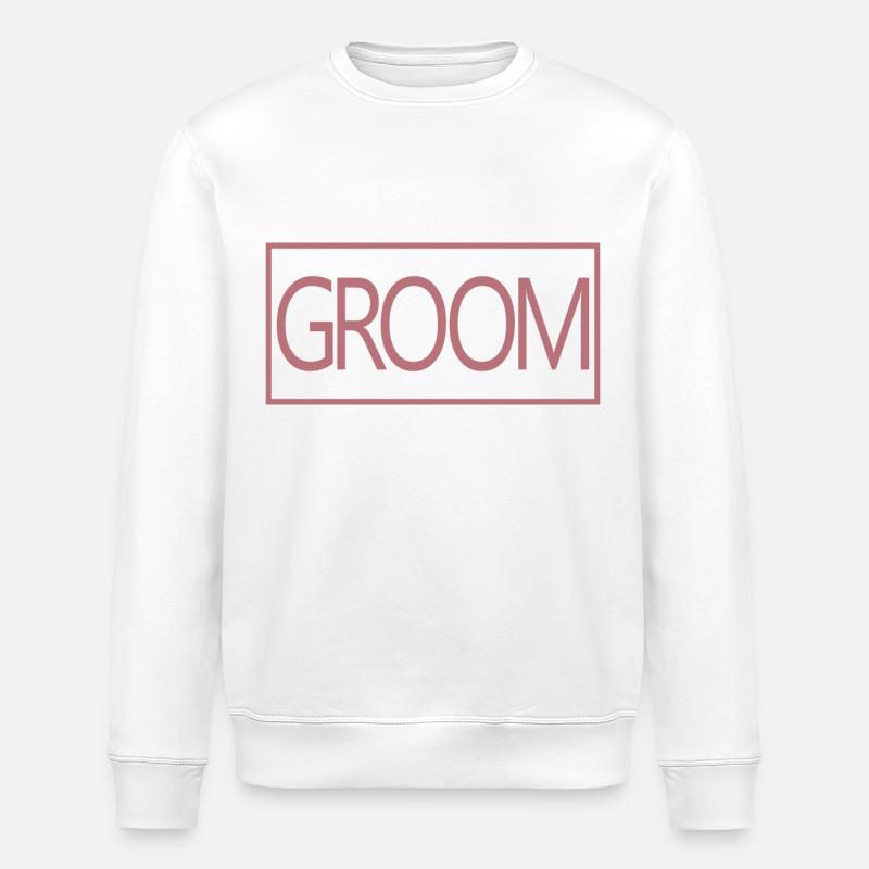 Bräutigam - Ehemann wird Hochzeitsfeier Verlobung - Stanley/Stella Unisex Bio-Sweatshirt ROLLER - Weiß