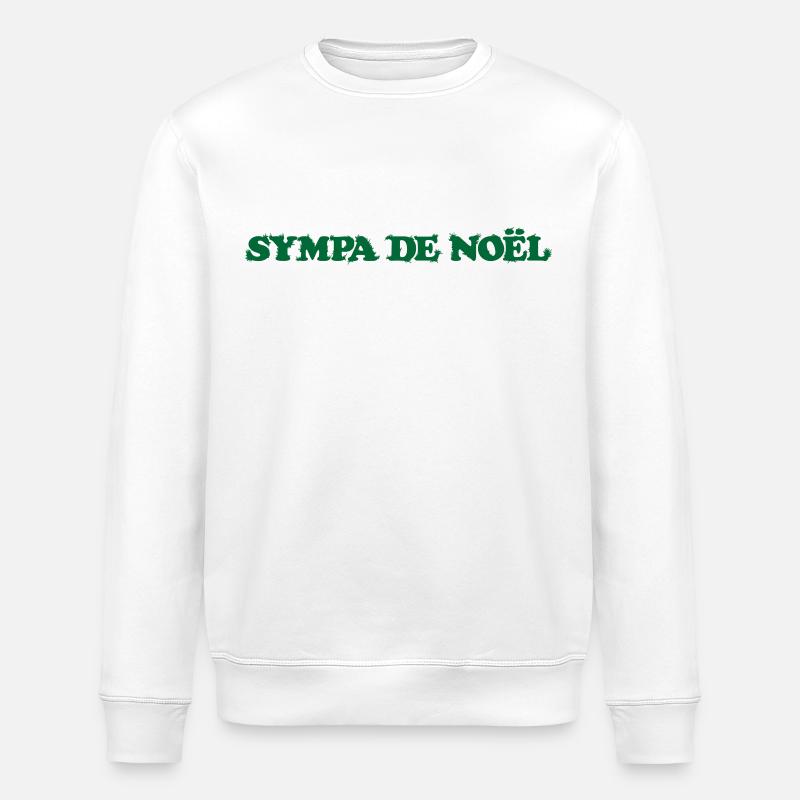 Sympa de Noël - Sweat bio ROLLER Stanley/Stella Unisexe - blanc