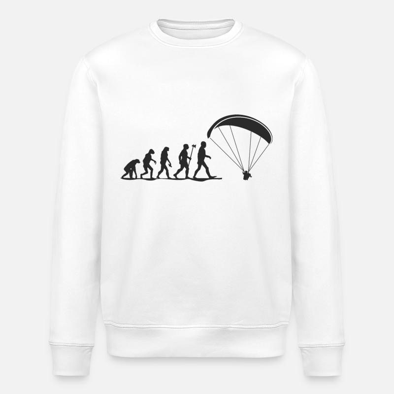 evolution paragliding - Stanley/Stella Unisex Bio-Sweatshirt ROLLER - Weiß