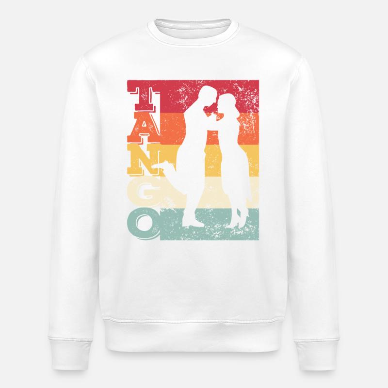 Argentine Tango Dancing Milonga Vals - Stanley/Stella ROLLER Unisex Organic Sweatshirt - white
