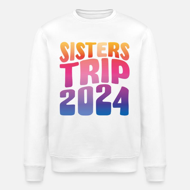 Sisters Trip 2024 - Stanley/Stella Unisex Bio-Sweatshirt ROLLER - Weiß