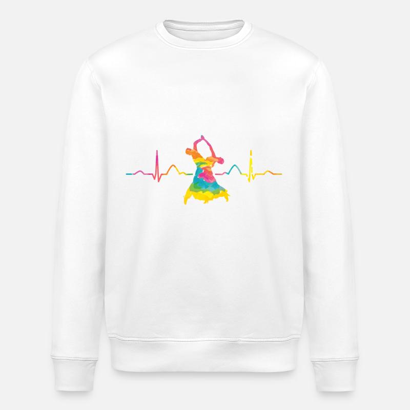 Heartbeat Wiener Walzer Gesellschaftstänze - Stanley/Stella Unisex Bio-Sweatshirt ROLLER - Weiß