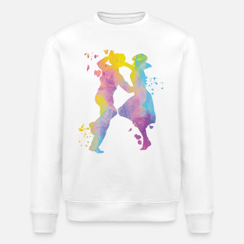 Dancing Swing 60s Boogie Woogie - Stanley/Stella ROLLER Unisex Organic Sweatshirt - white