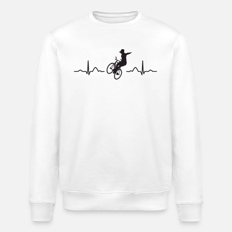 Kunstradfahren Kunstradfahrer - Stanley/Stella Unisex Bio-Sweatshirt ROLLER - Weiß