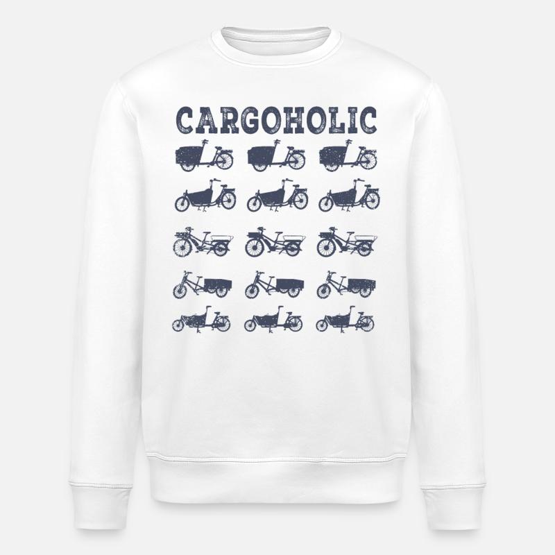 Cargoholic Vélo Cargo Cargobike - Sweat bio ROLLER Stanley/Stella Unisexe - blanc