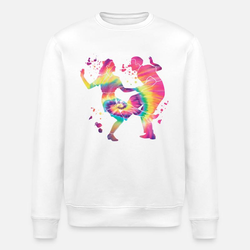 Tanzen Swing 60s Boogie Woogie - Stanley/Stella Unisex Bio-Sweatshirt ROLLER - Weiß