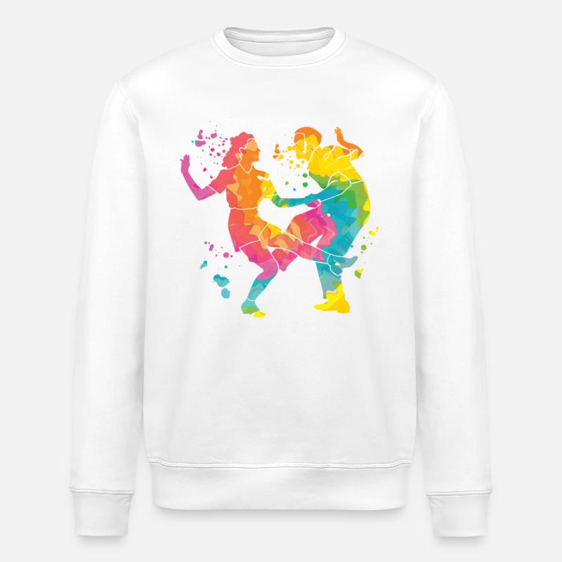 Dancing Swing 60s Boogie Woogie - Stanley/Stella ROLLER Unisex Organic Sweatshirt - white