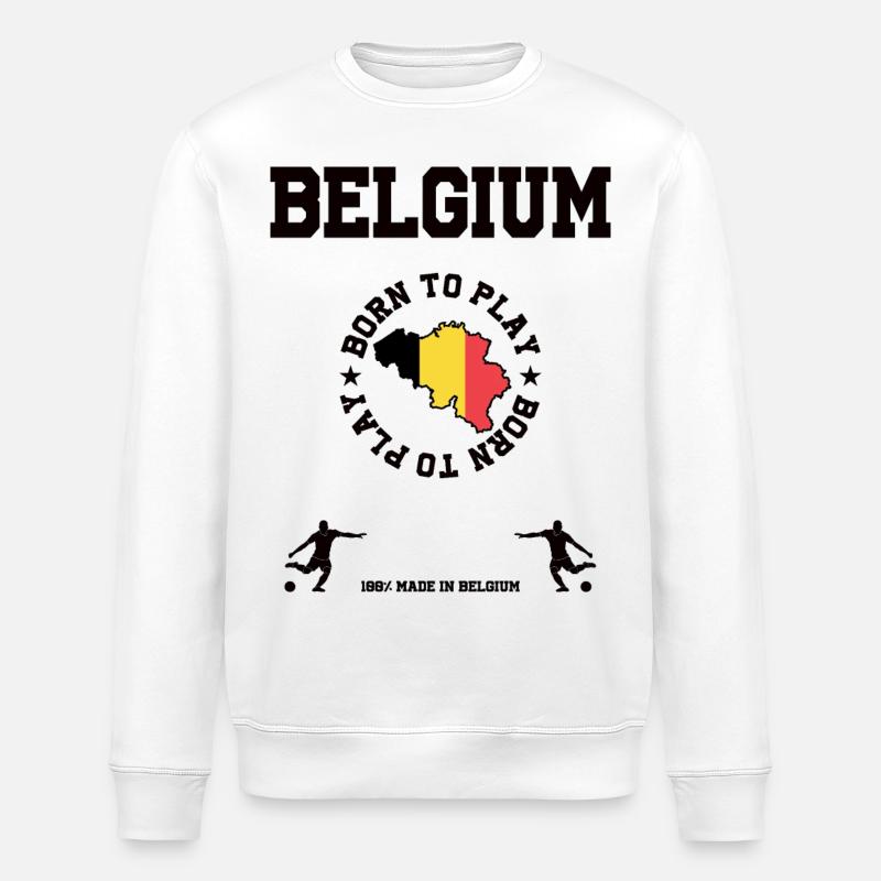 Belgique - Sweat bio ROLLER Stanley/Stella Unisexe - blanc