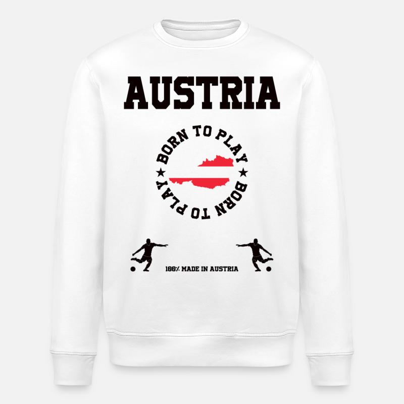 Österreich - Stanley/Stella Unisex Bio-Sweatshirt ROLLER - Weiß
