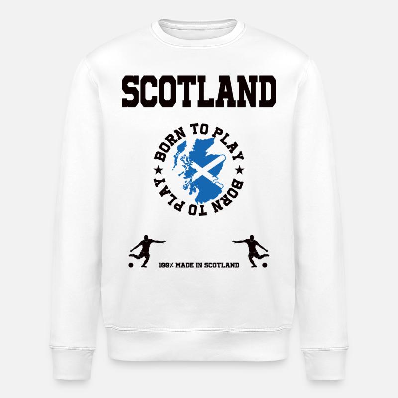 Schottland - Stanley/Stella Unisex Bio-Sweatshirt ROLLER - Weiß