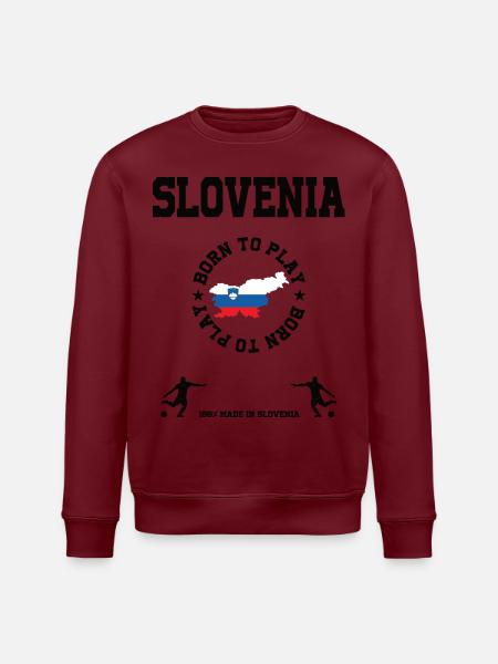 Slovenia - Stanley/Stella ROLLER Unisex Organic Sweatshirt - white