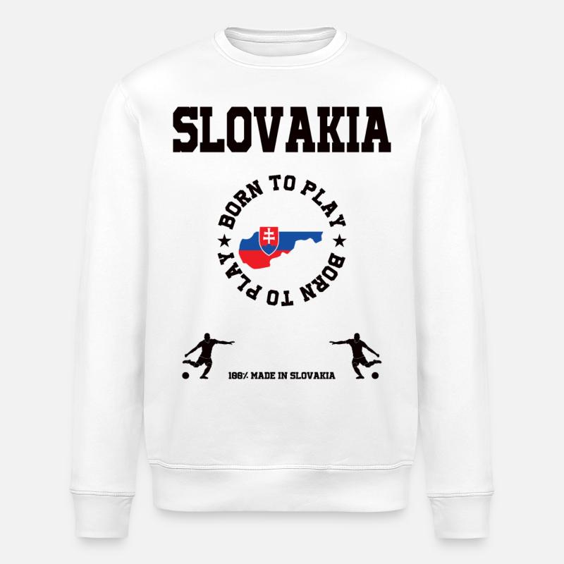 Slovaquie - Sweat bio ROLLER Stanley/Stella Unisexe - blanc