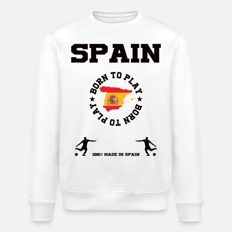 Spain - Stanley/Stella ROLLER Unisex Organic Sweatshirt - white