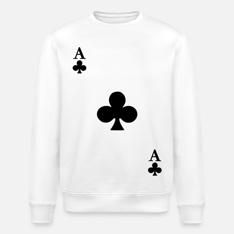 Ace of Clover - Stanley/Stella Unisex Bio-Sweatshirt ROLLER - Weiß