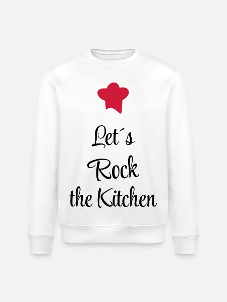 cooking - Stanley/Stella ROLLER Unisex Organic Sweatshirt - white