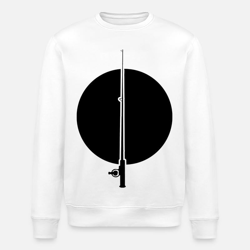 Canne à pêche - Sweat bio ROLLER Stanley/Stella Unisexe - blanc