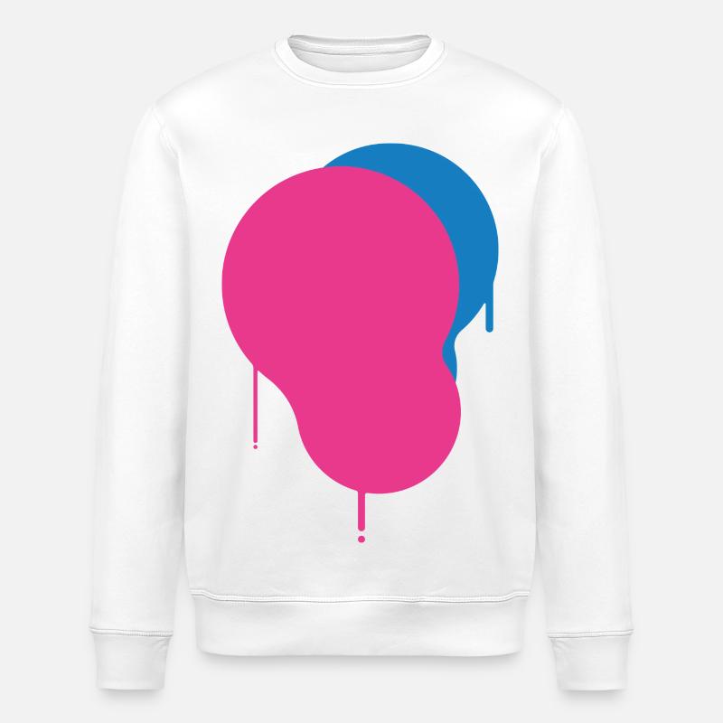 Farbklecks - Stanley/Stella Unisex Bio-Sweatshirt ROLLER - Weiß