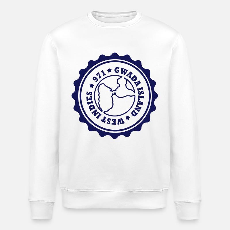 ecusson_gwada - Sweat bio ROLLER Stanley/Stella Unisexe - blanc