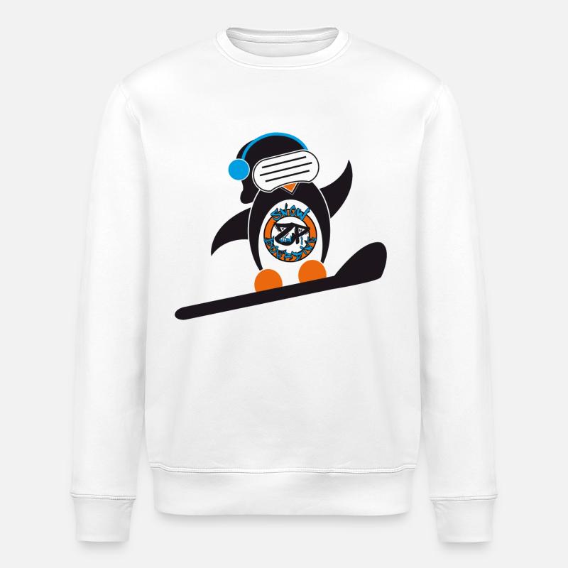 SnowPi Boy - Sweat bio ROLLER Stanley/Stella Unisexe - blanc